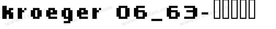 kroeger 06_63字体转换